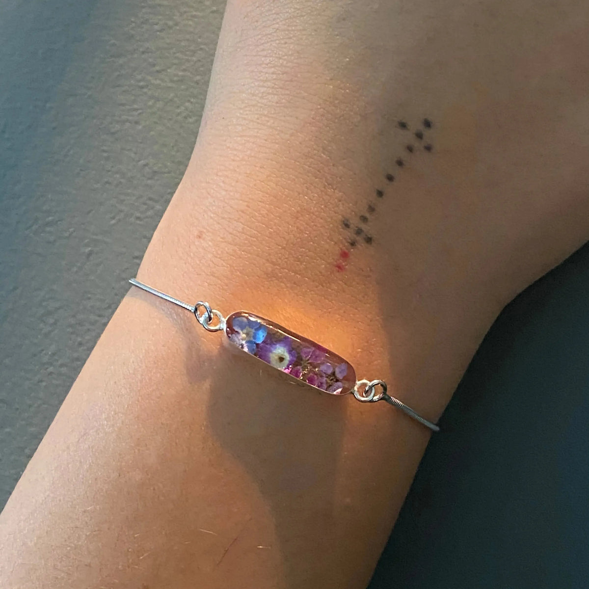 Purple Haze Oval Snake Bracelet