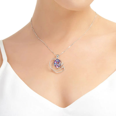 Purple Haze Swirl Pendant Necklace