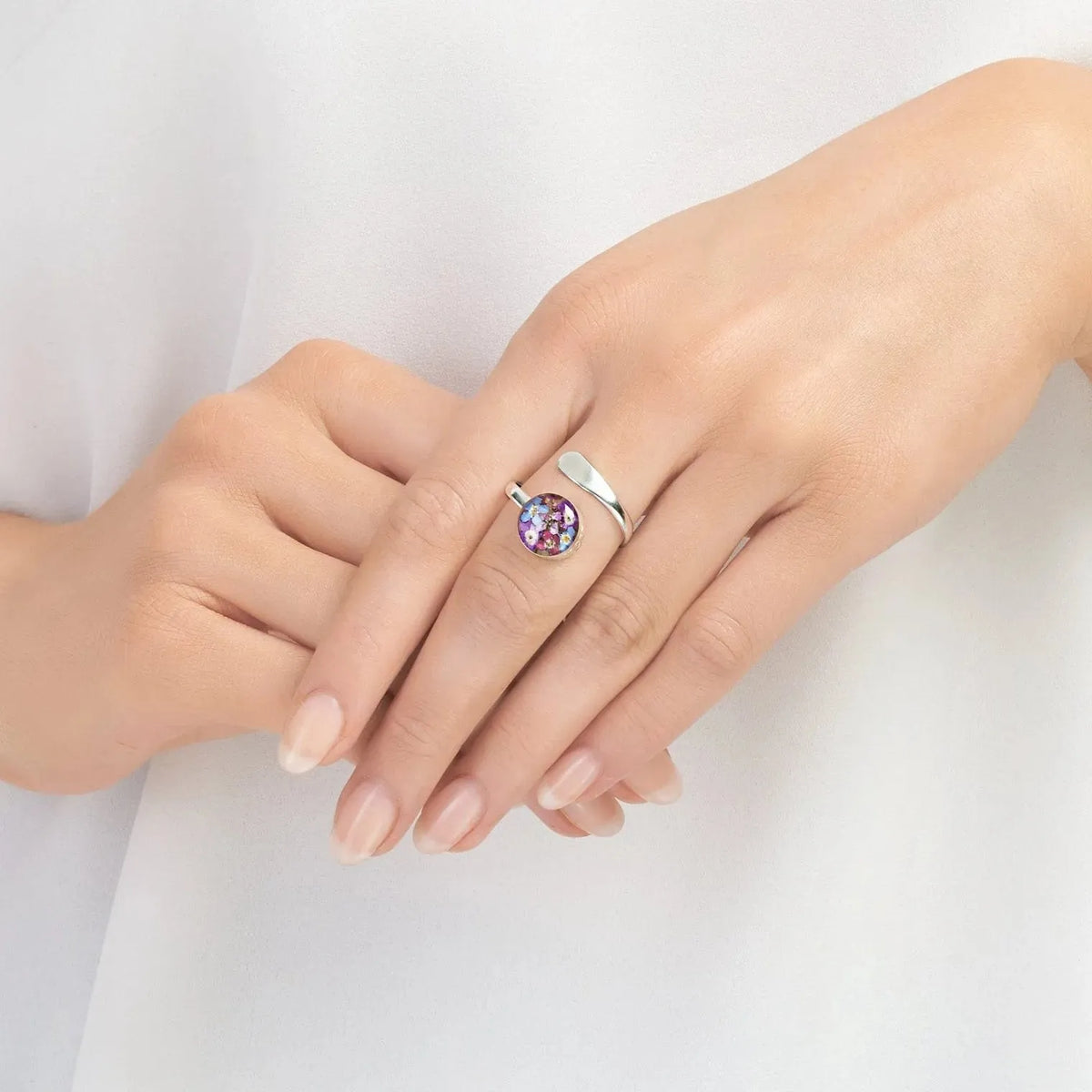 Purple Haze Round Ring - Adjustable