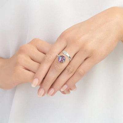 Purple Haze Round Ring - Adjustable