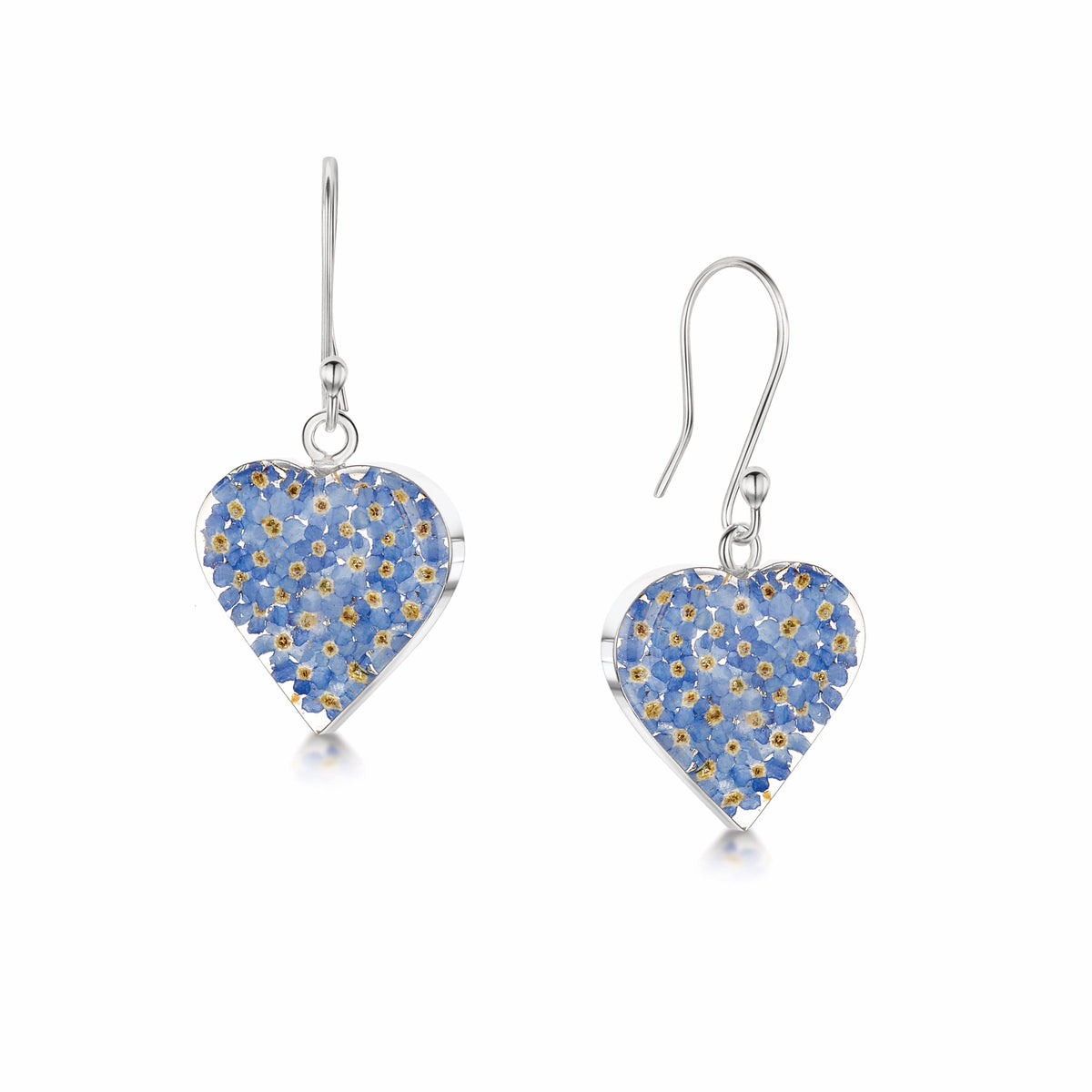 Pendientes de gota Corazón Nomeolvides