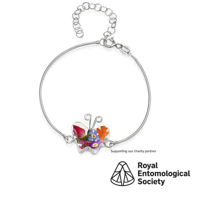 Mixed Flower Butterfly Snake Bracelet