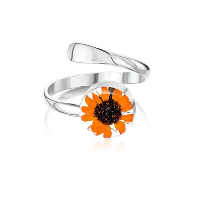 Anillo redondo de girasol - Ajustable