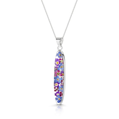 Collar con colgante ovalado de Purple Haze