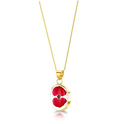 Collar con Colgante Ovalado Poppy