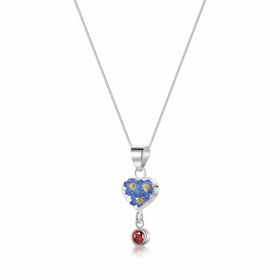 Shrieking Violet's Handmade Birthstone Necklaces: Nature's Beauty in Sterling Silver