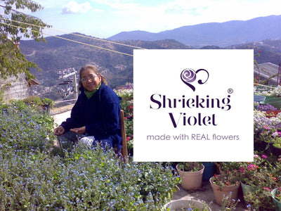 Daisy Cufflinks by Shrieking Violet® Sterling silver .925