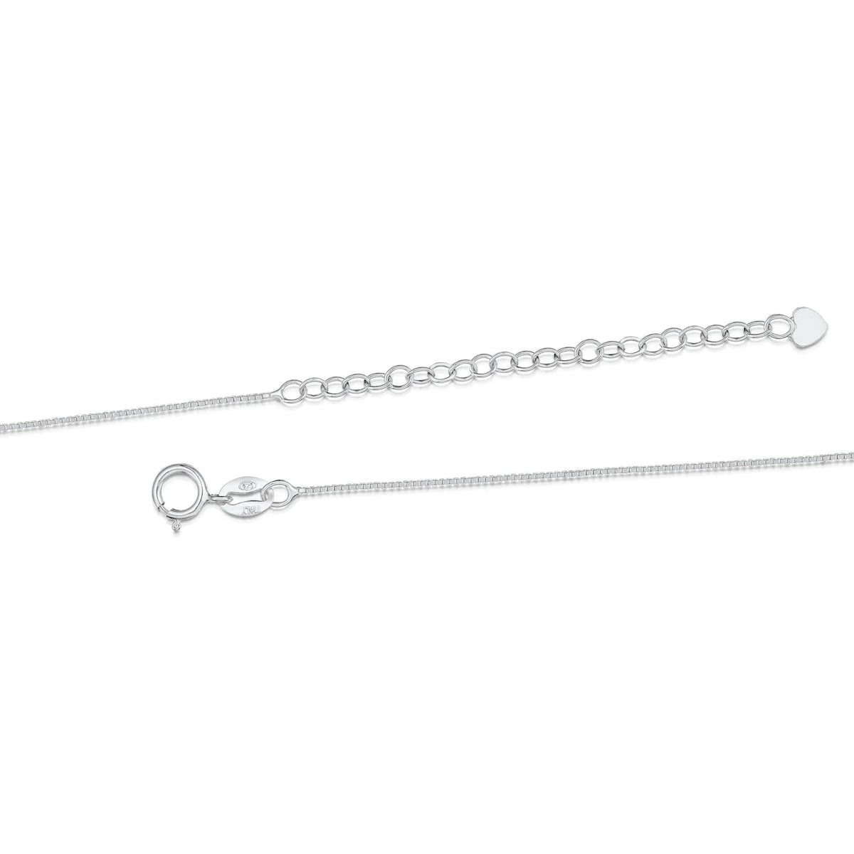 Real flower jewellery by Shrieking Violet® Sterling silver rectangle pendant necklace with real flowers including miniature rose & forget-me-nots.