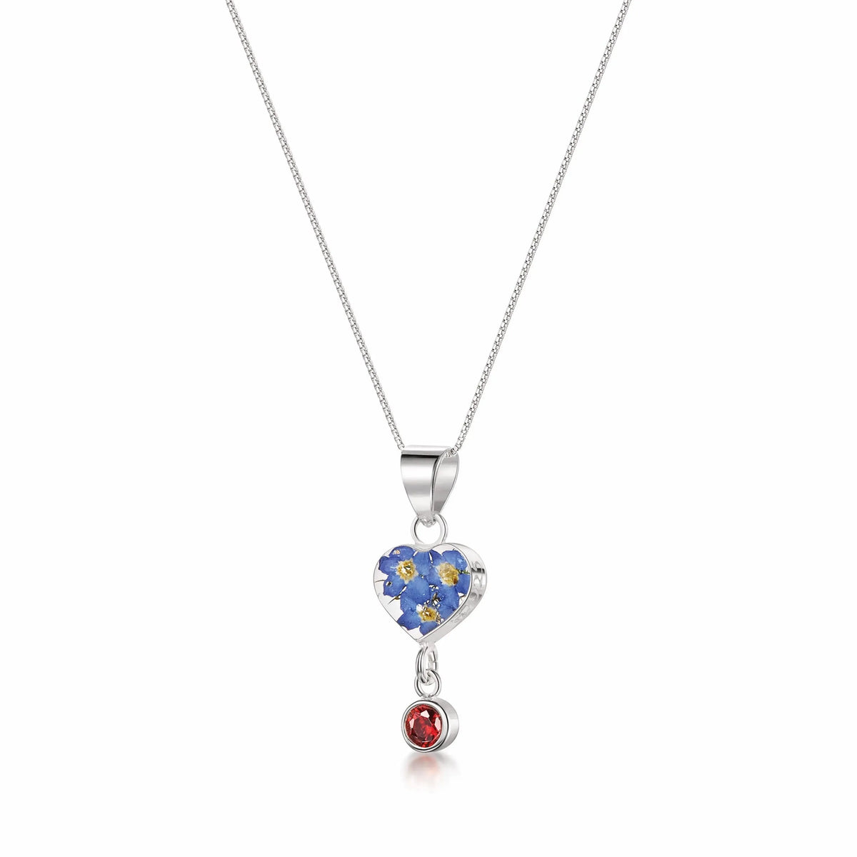 Shrieking Violet's Handmade Birthstone Necklaces: Nature's Beauty in Sterling Silver